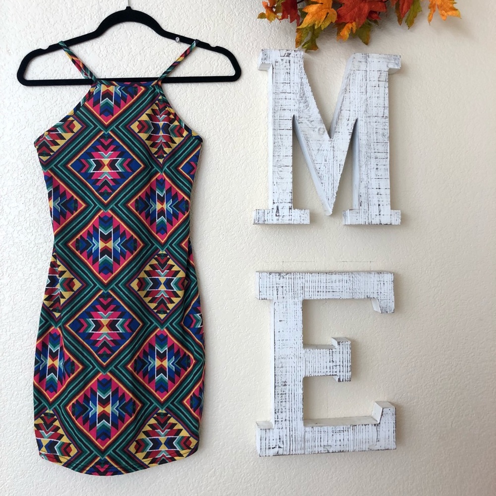 BooHoo Colorful dress
